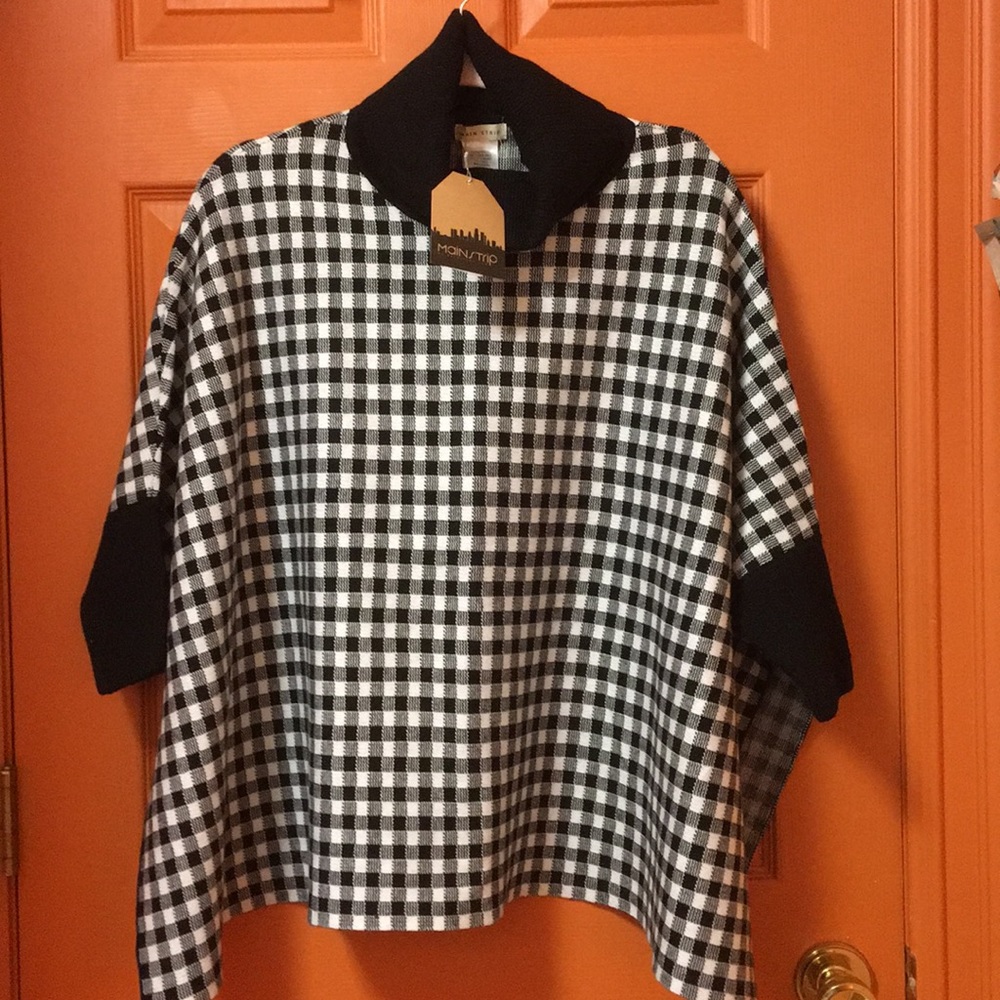 Plaid Poncho
